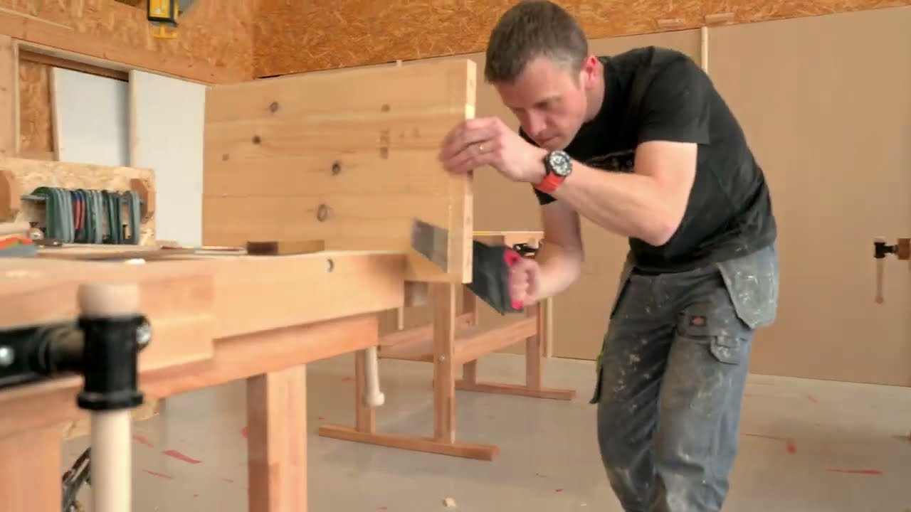 Carpenter competing in the 2025 Craft Competition